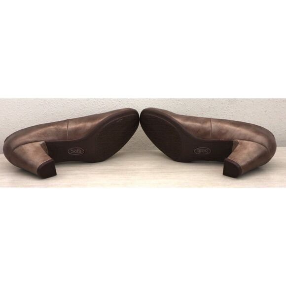 Sofft SF0072900 Women's Sz 8M Bronze Metallic Leather Lana Signature Pumps - Picture 4 of 14